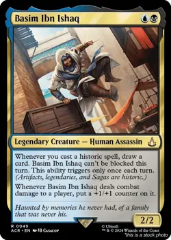 EN Basim Ibn Ishaq 49 Universes Beyond: Assassin's Creed Rare LP - Image 1