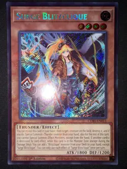 Yu-Gi-Oh! Chaos Origins Surge Blitzclique CORI-EN011 Secret Rare 1st Edition - Image 2