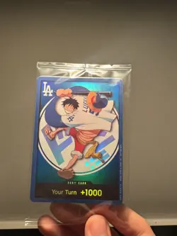 ONE PIECE X DODGERS PROMO MONKEY D LUFFY DON CARD - Image 1