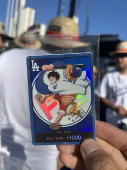 One Piece Dodgers Promo Card Monkey D. Luffy 2026 - Image 1