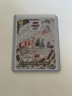 Gum-Gum Fire Fist Pistol Red Hawk Alt OP11-114 Rare Foil ENGLISH - Image 2