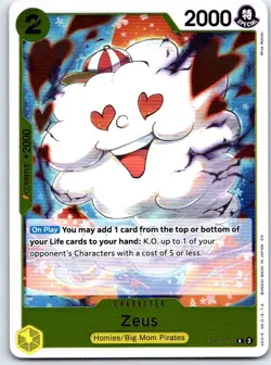 Zeus OP11-106 Rare A Fist of Divine Speed One Piece Foil NM - Image 1