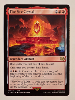 The Fire Crystal R0135 Regular Final Fantasy Magic the Gathering NM Never Played - Image 1