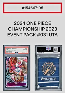 2024 UTA One Piece Promo (CS 2023 Event Pack) P-031 Foil PSA 10 GEM MINT - Image 4