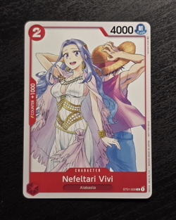 2023 One Piece Nefeltari Vivi ST01-009 OP03 Pre-Release Participation Promo NM - Image 1