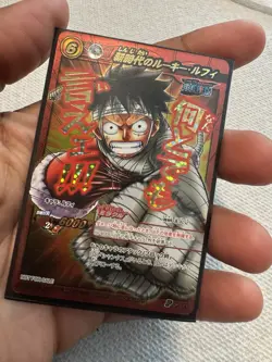 One Piece Miracle Battle Carddass Luffy POP 21 Not For Sale Promo EX - Image 1