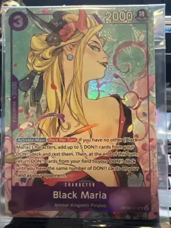 One Piece TCG Black Maria OP08-074 Illustration Box Vol.2 Promo SEALED Foil NM - Image 2