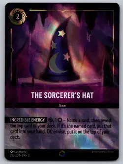 The Sorcerer's Hat Alternate Art 210/204 Enchanted Disney Lorcana - Image 1