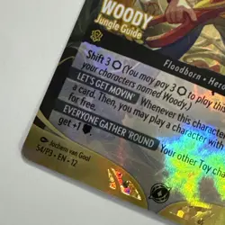 Woody - Jungle Guide (Store Championship) 54 Disney Lorcana Promo Cards Holo - Image 5