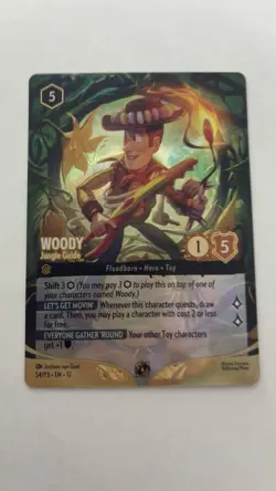 Disney Lorcana Woody Jungle Guide Foil Set Championship Promo Fast Shipping - Image 1