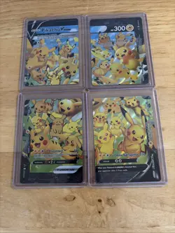 Pikachu V-Union [Set of 4] SWSH: Sword & Shield Promo Cards Holo - Image 1