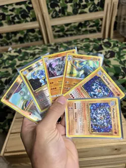 Machamp 6 CARDS LOT VTG HOLO STAMP VTG Reverse Rare Machop Machoke - Image 1