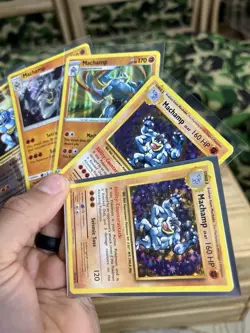 Machamp 6 CARDS LOT VTG HOLO STAMP VTG Reverse Rare Machop Machoke - Image 3