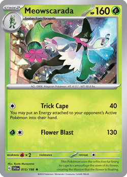 Meowscarada 15/198 Rare Holo | Scarlet & Violet | Pokemon Card - Image 1