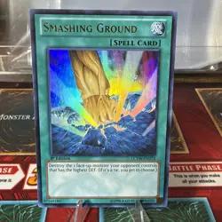Yugioh Smashing Ground LCYW-EN275 Ultra Rare 1st Edition VLP - Staple Spell Card - Image 1