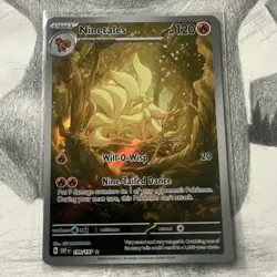Pokemon TCG Ninetales 199/197 Sv03 Obsidian Flames Illustration Rare Holo - Image 1