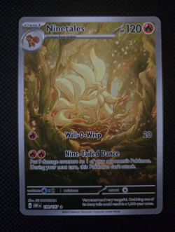Pokemon TCG Ninetales 199/197 SV03 Obsidian Flames Illustration Rare Holo 2023 - Image 1