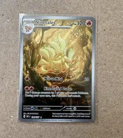 Pokemon TCG Ninetales 199/197 Sv03 Obsidian Flames Illustration Rare Holo 2023 - Image 1