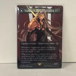 Sephiroth, Fabled SOLDIER (Borderless) M0382 MTG Final Fantasy Foil - Image 1
