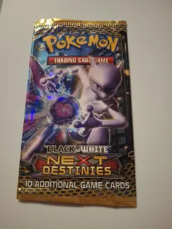 Pokemon TCG Black And White Next Destinies Booster Pack Open/Empty Mewtwo - Image 1