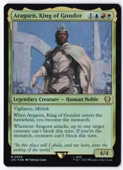 Aragorn, King of Gondor 5 Foil Commander The Lord of the Rings - Image 1