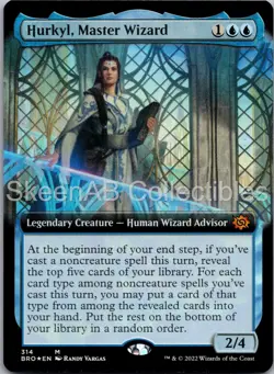 MTG SkeenAB Hurkyl, Master Wizard (Extended Art) FOIL The Brothers' War NM - Image 1