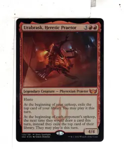 MTG SkeenAB Urabrask Heretic Praetor FOIL from New Capenna. NM. - Image 1