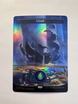 Island - FOIL BORDERLESS Planetary (#236) - MTG Unfinity - NM - Image 1