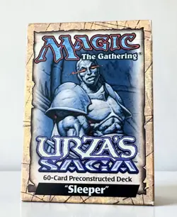 MTG Urza’s Saga Sleeper Theme Deck 1998 W/ Box 59/60 No Opal Titan Card & Guide - Image 1