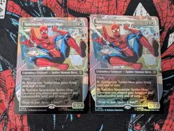 x2 MTG Spectacular Spider-Man (0014) *Foil* Borderless Spider-Man SPM NM/MT - Image 1