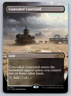 Concealed Courtyard (Borderless) 302 Outlaws of Thunder Junction MTG NM - Image 1