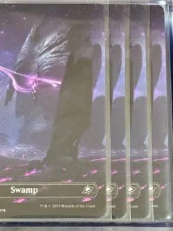 Swamp Full Art Set of 4 EOE 264 Magic MTG C NM - Image 3
