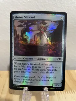 MTG Shrine Steward FOIL #259/302 Kamigawa: Neon Dynasty Common NEO NM/M - Image 1