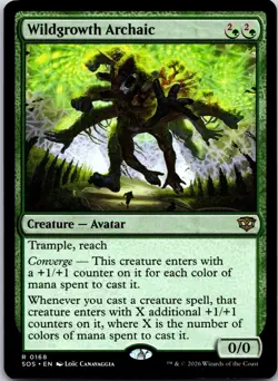 Wildgrowth Archaic 168 Rare Secrets of Strixhaven Magic: The Gathering Near Mint - Image 1