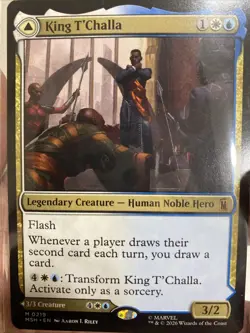 King T'Challa 219 Marvel Super Heroes Magic the Gathering - Image 1