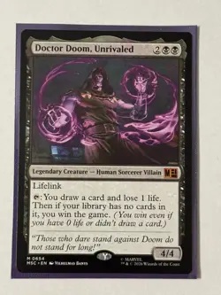 MTG Doctor Doom, Unrivaled Commander: Marvel Super Heroes Jumpstart #0654 - Image 1