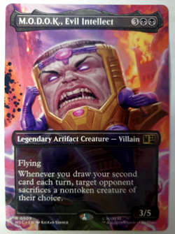 M.O.D.O.K., Evil Intellect - Borderless - MTG Marvel Super Heroes Commander 0509 - Image 1