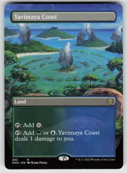 Yavimaya Coast (Borderless) 382 Rare Dominaria United Magic: The Gathering NM - Image 1