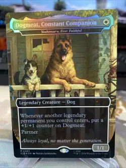 Foil Dogmeat, Constant Companion MTG: Fallout Secret Lair NM - Image 1