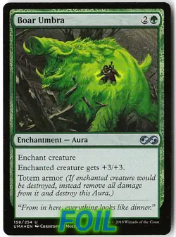 Boar Umbra FOIL 158 Uncommon Ultimate Masters NM MTG - Image 1