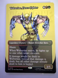 Wolverine, Fierce Fighter - Extended Art MSH NM MTG - Image 1