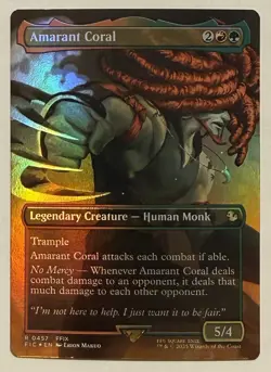 Amarant Coral Borderless Foil - Commander: Final Fantasy MTG - Image 1