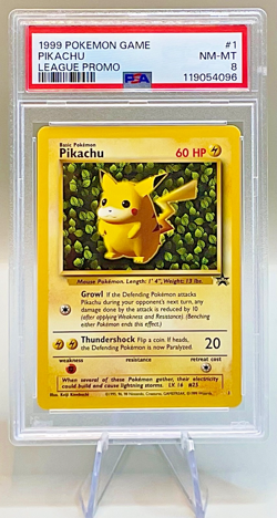 Pokemon “Ivy” Pikachu #1 - 1999 Black Star Promo - PSA 8 (NM-MT) Condition! - Image 1