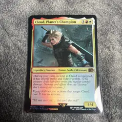 MTG: Final Fantasy Foil Promo: Cloud, Planet's Champion - NM - Image 1