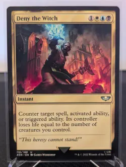 Deny the Witch 116 Universes Beyond: Warhammer 40,000 Magic: The Gathering NM - Image 1