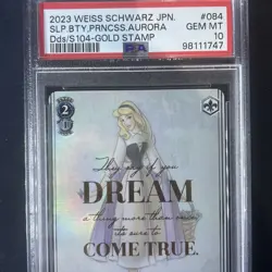 Sleeping Beauty Princess Aurora SP Weiss Schwarz Disney 100 Psa 10 GOLD Z004 - Image 4