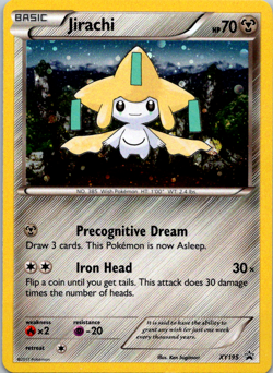 Jirachi XY195 Holographic Black Star Promo Pokemon TCG Near Mint - Image 1