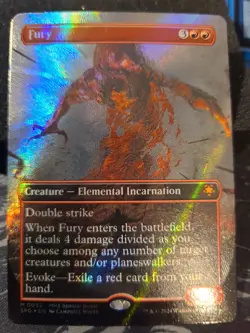 MTG English Fury (Borderless) (Textured Foil) NM Foil Special Guests - Image 1
