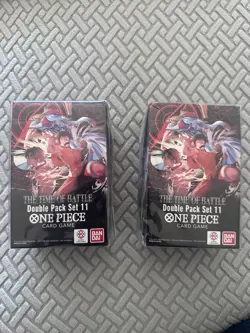 One Piece The Time Of Battle Double Pack Set 11 Bandai Card Game TCG NEW - Image 1