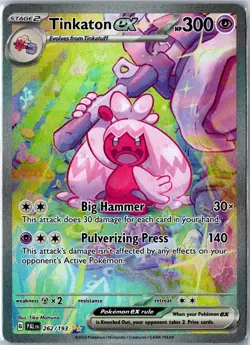 Pokemon Card - Tinkaton ex 262/193 Paldea Evolved Special Illustration Rare NM - Image 1